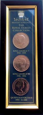 Picture of 3 British Framed Coins Set