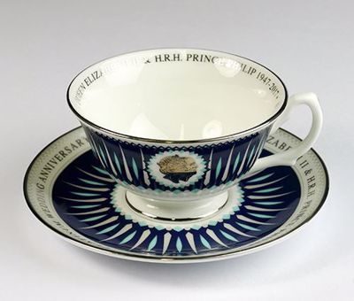 Picture of 70th Wedding Anniversary  Cup & Saucer