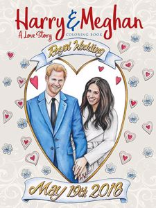 Harry & Meghan: A Lover Story Colouring Book cover