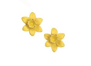 Picture of Daffodil Clip Earrings 1.5cm diameter