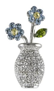 Picture of Forget-me-not  Vase Brooch 3cm high