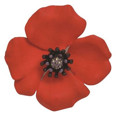Picture of Passion Poppy Large Brooch 6cm diameter