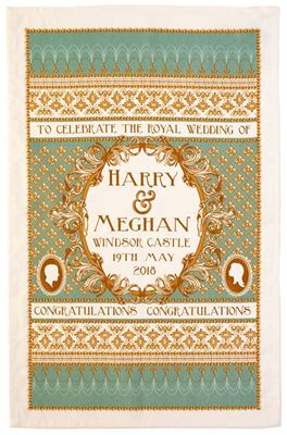 Picture of Harry & Meghan Wedding Traditional Tea Towel
