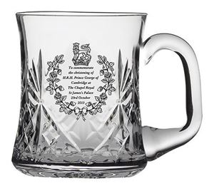 Picture of Royal Scot Cystal Birth of Prince George Christening Tankard