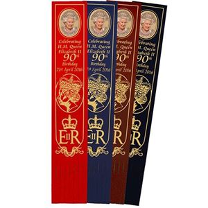 Picture of The Queen at 90 Leather Bookmark (colour will vary)