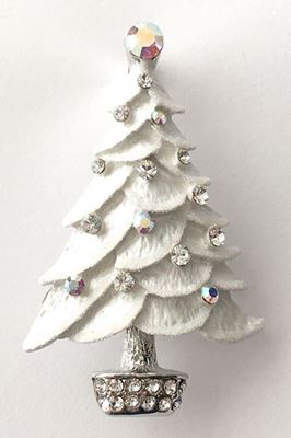 Picture of White Tree Brooch 5cm high